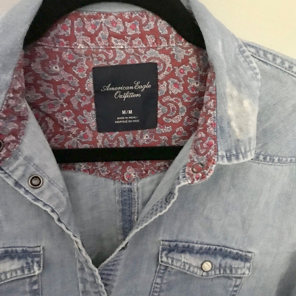Ae Denim Button Down - image 3